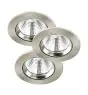 Mehrfachpackung 3x Nordlux Spot Fremont Metall Grau 4.5W 345lm 36D - 827 Extra Warmweiß | 85mm - IP23- Dimmbar