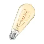 Osram Vintage 1906 LED E27 Edison Fadenlampe Gold 8W 806lm - 922  | Höchste Farbwiedergabe - Dimmbar - Ersatz Für 60W