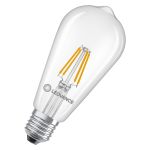 Ledvance Classic LED E27 Poire Filament Claire 3.4W 470lm - 827 Blanc Très Chaud | Remplacement 40W