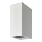 D'Lite Applique Murale Vrebos Long  Aluminium Blanc Noir Up & Down | IP56 - Convient Pour 2x GU10