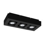 Eglo Plafond Spot Mendoza Échantillon Noir 14.1W 1035lm - 830  | Dimmable - Convient pour GU10
