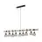 Eglo Suspension Luminaire Townshend 5 Échantillon Bois Noir | IP20 - Convient pour 9x E27 